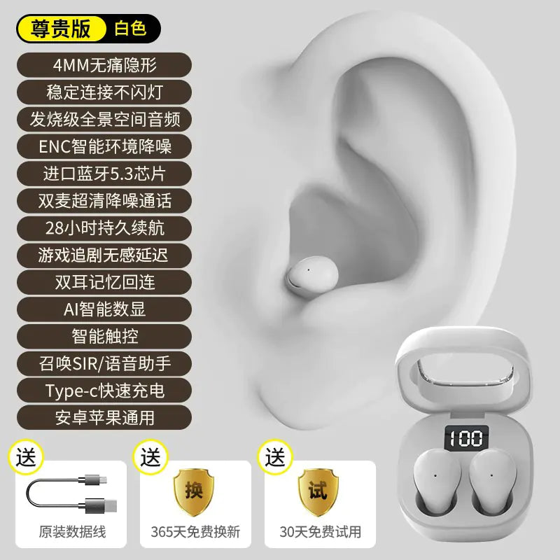 Mini Pro4SS Invisible True Wireless Bluetooth Earbuds